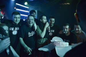 15 godina od osnivanja FM JAM u Tuzli. Izvodjaci C Floor: -Edo Maajka -Frenkie -Hza -Moonjah -Koma -Kontra -Sassja DJ Floor: -DJ Soul -Baga Sound -Funk Efemdzemov -Masta -Indigo -Azreem, klub Palma Tuzla photo by Sulejman Omerbasic for Red Bull